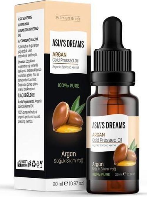 Asia's Dreams Argan Soğuk Sıkım Yağ 20 Ml