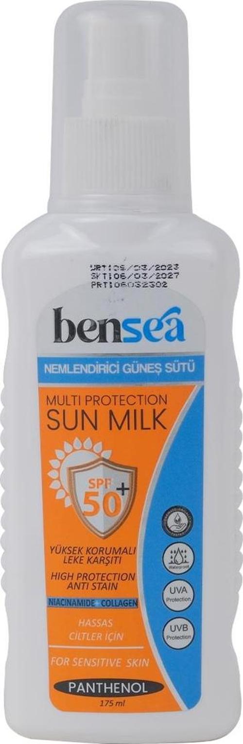 Bensea Nemlendirici Güneş Sütü 50 Spf 175 Ml