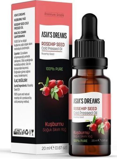 Asia's Dreams Kuşburunu Soğuk Sıkım Yağ 20 Ml