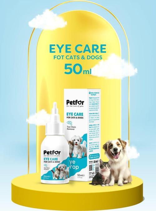 Kedi Ve Köpekler İçin Göz Bakım Damlası 50 Ml