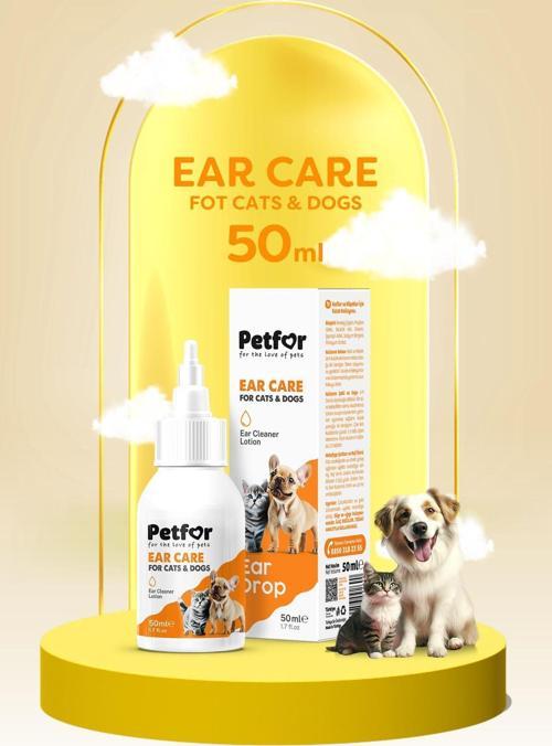 Kedi Ve Köpekler İçin Kulak Bakım Damlası 50 Ml