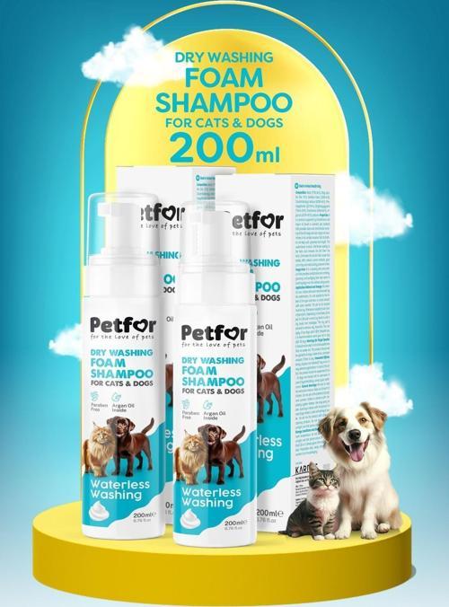 Kedi Ve Köpekler İçin Kuru Şampuan 200 Ml X2 Adet
