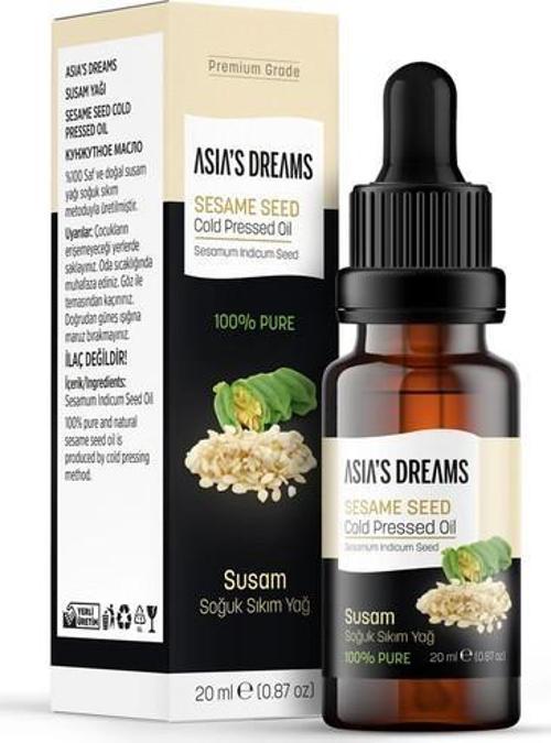 Asia's Dreams Susam Soğuk Sıkım Yağ 20 Ml