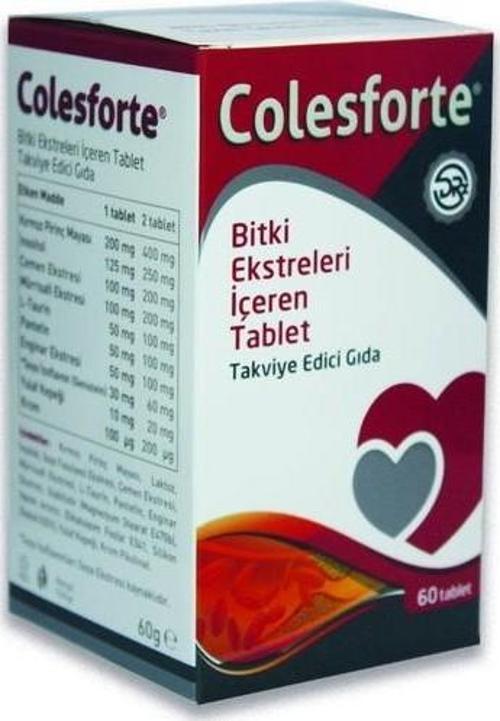 Colesforte Bitki Ekstreleri İçeren 60 Tablet