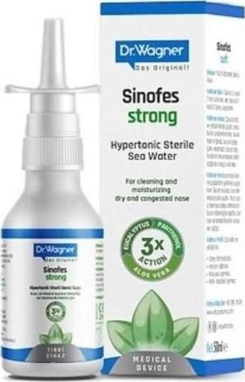 Dr. Wagner Sinofes Strong Hipertonik Deniz Suyu Burun Spreyi 50 Ml
