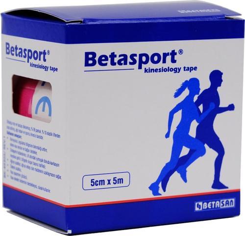 Betasport Kinesio Tape Destek Bandaj 126 Pembe 5m X 5cm