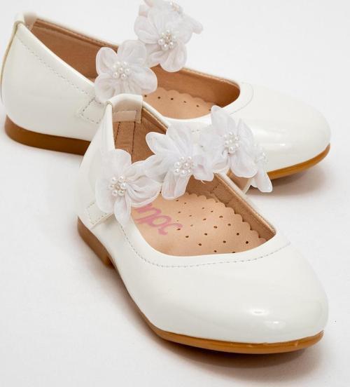 Kız Çocuk Beyaz Fashion Babet