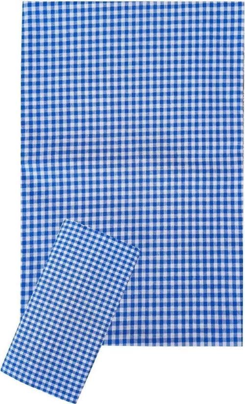 Zefir Desen Sofra Bezi Masa Örtüsü 170 x 170 Cm Mavi