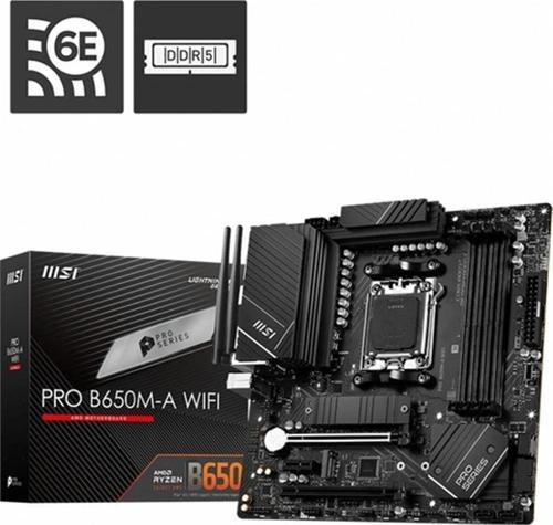 Mb Pro B650M-A Wifi Am5 Ddr5 6400Mhz(Oc) Hdmı Dp M.2 Usb3.2 2.5G Lan Wifi 6E Matx Anakart