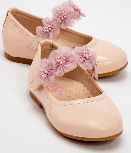 Kız Çocuk Pudra Fashion Babet