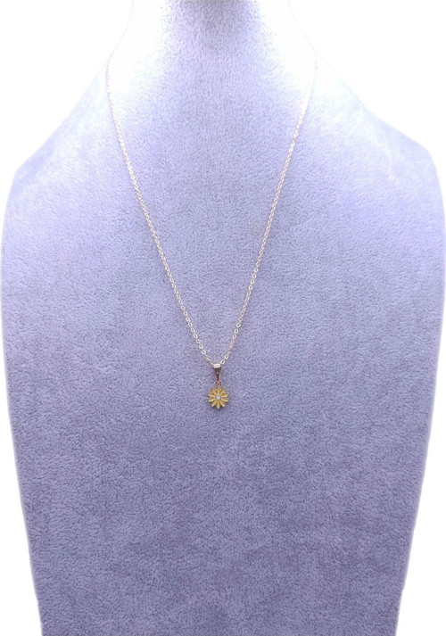 Sarı Papatya Model Kolye