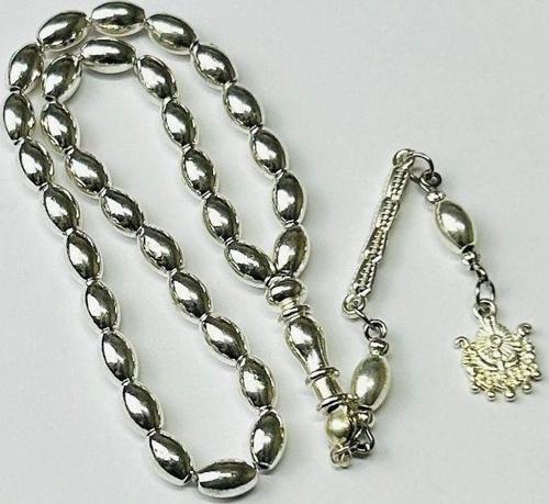 Gümüş Benzetme Metal Tesbih