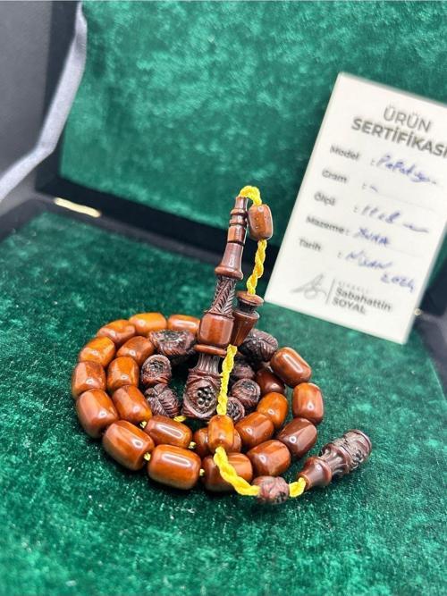 Özel Kutu Ve Sertifikalı Sabahattin Soyal Usta İşi Kuka Tesbih