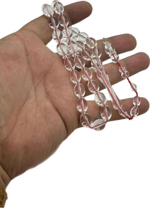 Şeffaf Toz Kehribar Tesbih