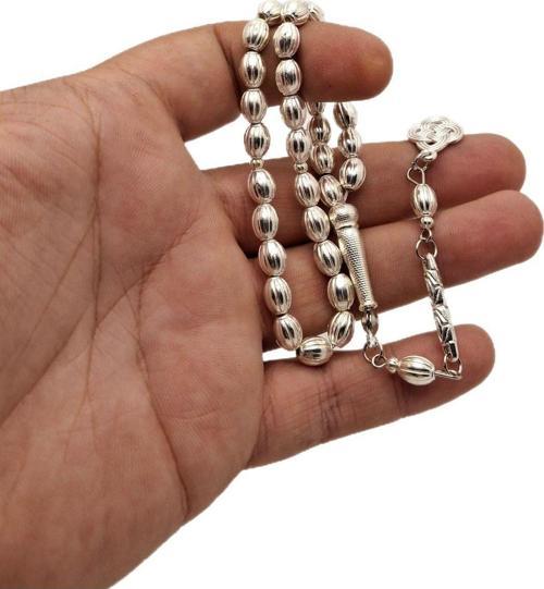 Karpuz Model Gümüş Benzetme Metal Tesbih