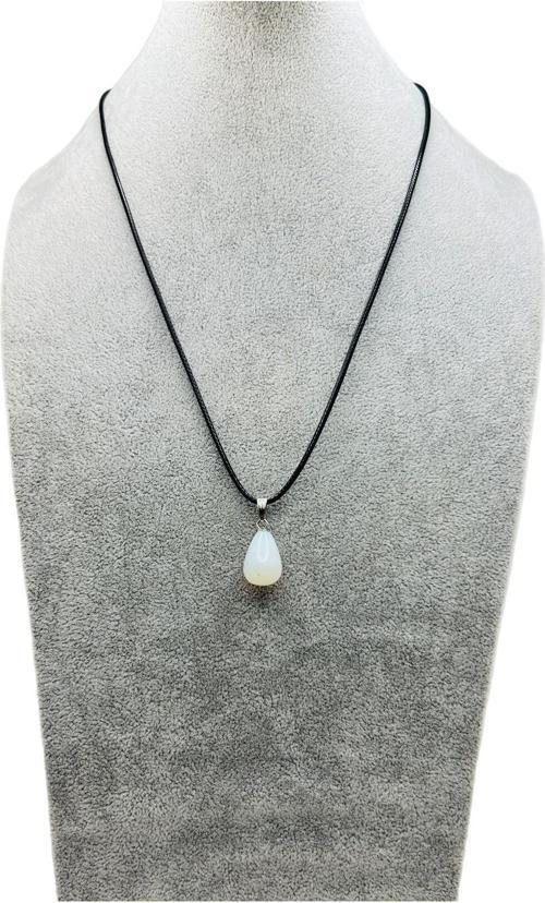 Damla Model Ay Taşı Doğal Taş Kolye