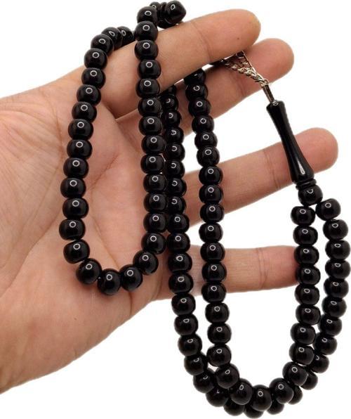 Kapsül Kesim Siyah Renk 99 Luk Tesbih