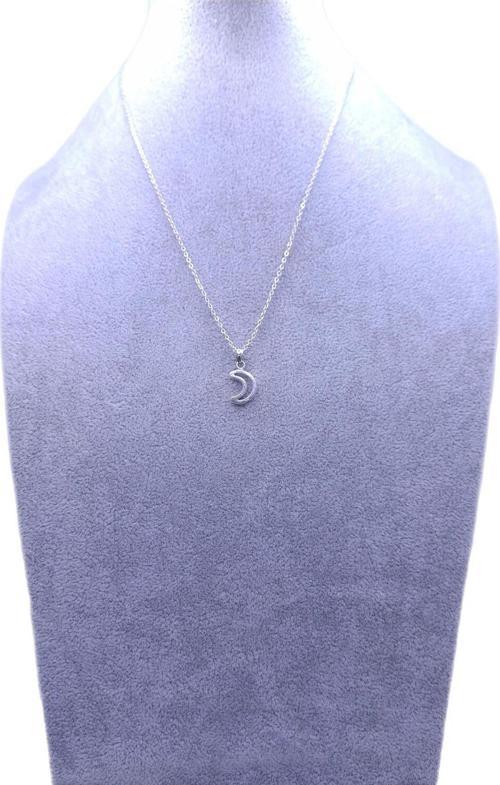 Minimalist Hilal Ay Kolye
