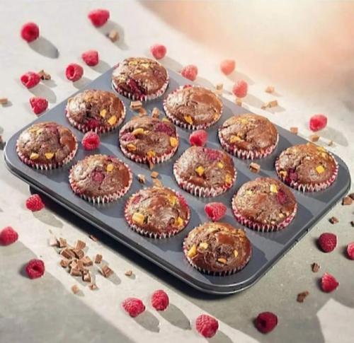 12'li Muffin Kalıbı Cupcake Kapsülü Fırın Mini Kek Browni Kek Kabı Yanmaz Yapışmaz