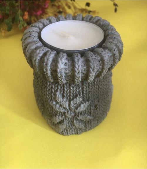 Çorap Görünümlü Tealight Mumluk Mum