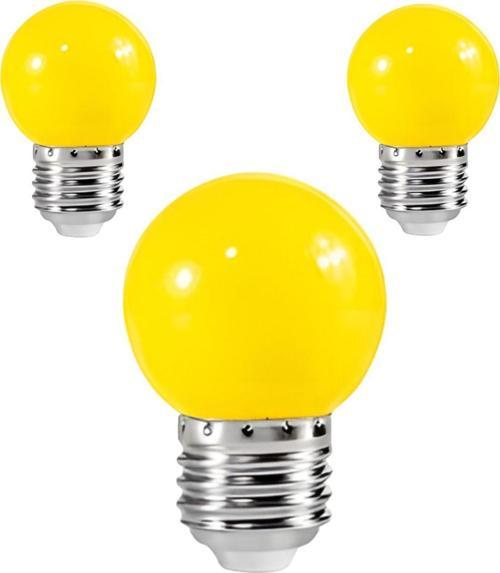 Dekoratif Led Ampul %85 Enerji Tasarruflu Ampul Isı Yapmayan E27 Duylu 3 Adet Led Ampul Sarı