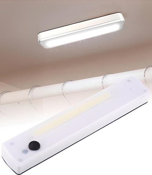 Dolap Içi Pilli Led Aydınlatma Cob Ledli Mıknatıslı + Yapışkanlı + Duvar Monte Edilebilir Aydınlatma