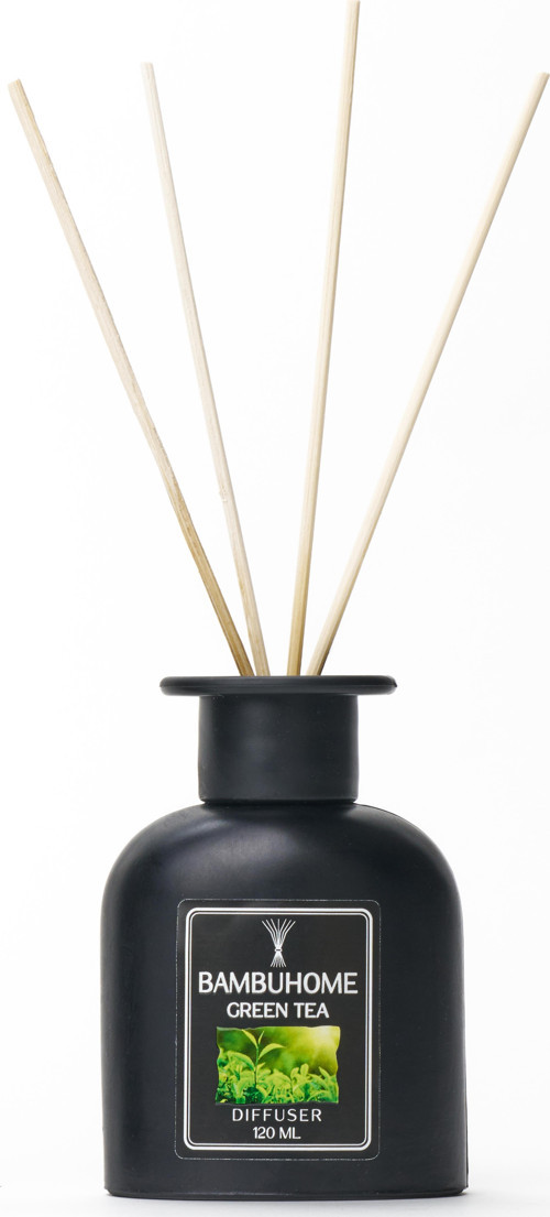 BAMBUHOME GREEN TEA 120ML REED DIFFUSER ODA OFİS KOKUSU 60-75 GÜM YAYILIM