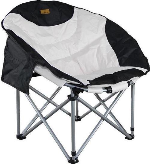 Moonchair Deluxe Katlanır Kamp Sandalyesi Siyah/Gri