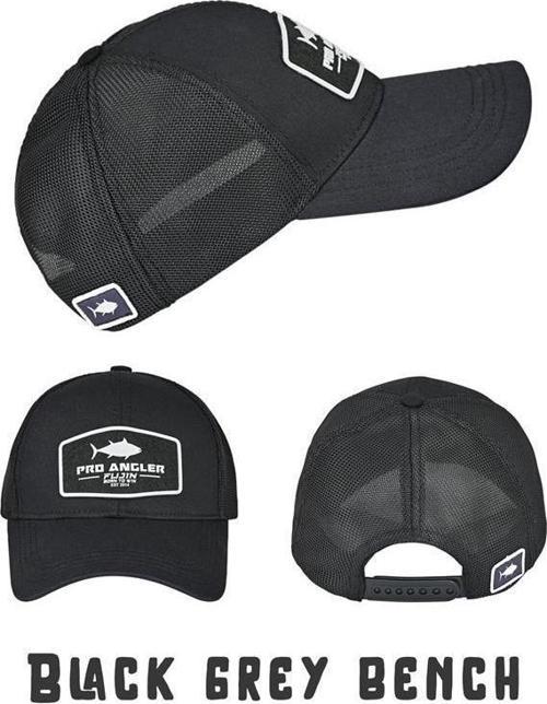 Pro Angler Black + Grey Bench Şapka