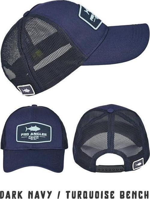 Pro Angler Dark Navy + Turquoise Bench Şapka
