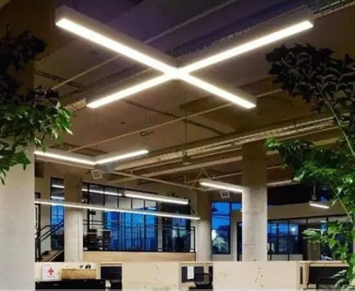 X Linear Ledli 100 x100 cm Modern Led Sarkıt Siyah 5x8 Kasa 