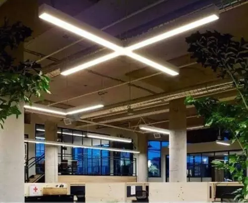X Linear Ledli 100 x100 cm Modern Led Sarkıt Siyah 5x8 Kasa 