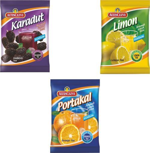 Karadut-Limon-Portakal Toz İçecek Soğuk - 450 gr - 3LÜ PAKET