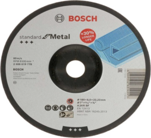 180x8x22 A Taşlama Taşı Metal Standart - 2608619778 x 5 Adet