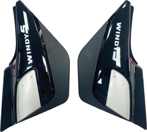 Kanuni Windy 125 Yan Kapak Siyah Takım