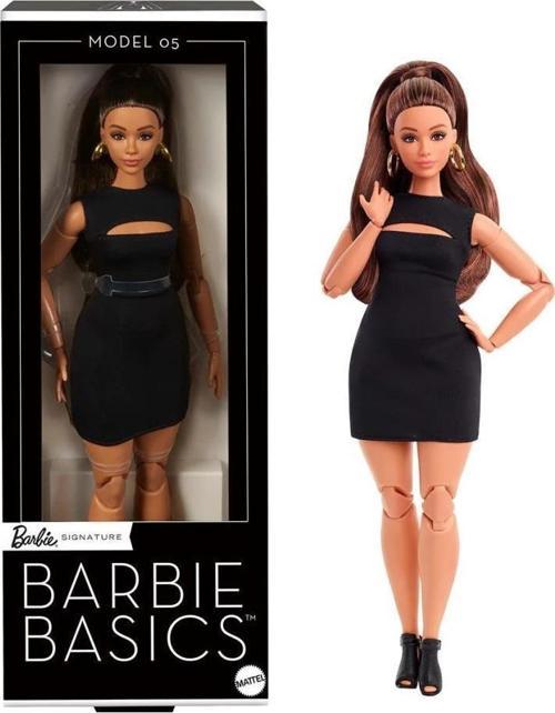 JBH73 Barbie Basics İkonik Koleksiyon Bebekler - Siyahi