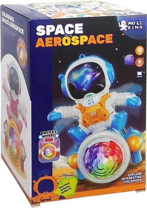 Işıklı Müzikli 3d Astronot Robot QB-67Y