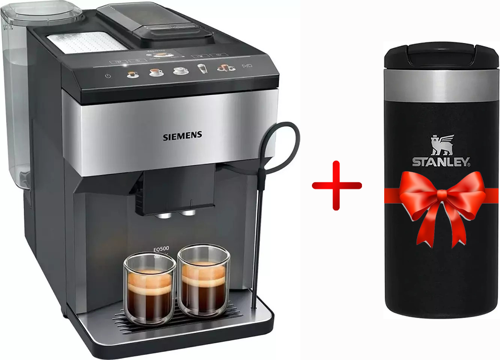 TP517R03 Tam Otomatik Kahve Makinesi EQ500 classic Paslanmaz çelik, Siyah,+STANLEY THE AEROLİGHT TRANSİT MUG 35L/12oz