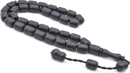 Sistemli Kapsül Kesim Bilek Boy Siyah Fiber Tesbih