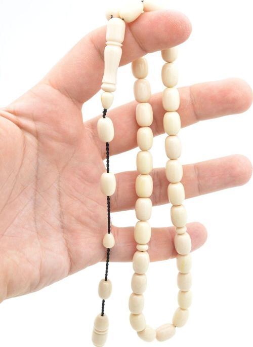 Sistemli Kapsül Kesim İri Boy Beyaz Katalin Tesbih