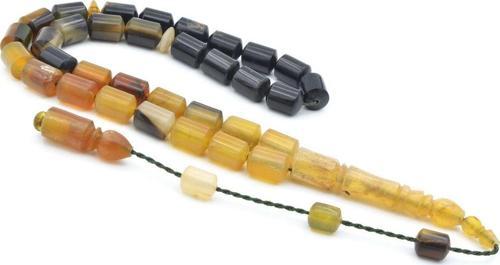 Sistemli Silindir Kesim İri Boy Renk Süzmesi Ceylan Boynuzu Tesbih