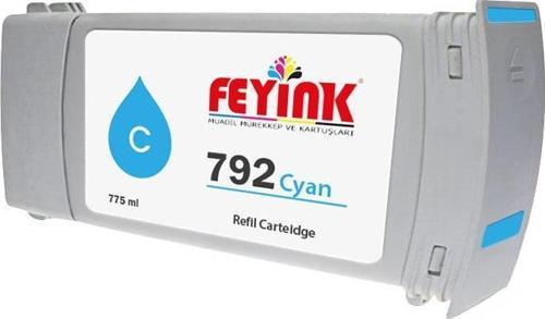 ® Hp Latex 792 Cyan (C) Orijinal Mürekkep Dolumlu Feyink Kartuş 775ml L26500 L28500