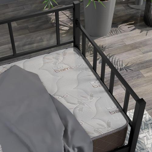 Daybed, Doruk, Metal Karyola, Sedir Karyola, 90X200 cm, Siyah Renk