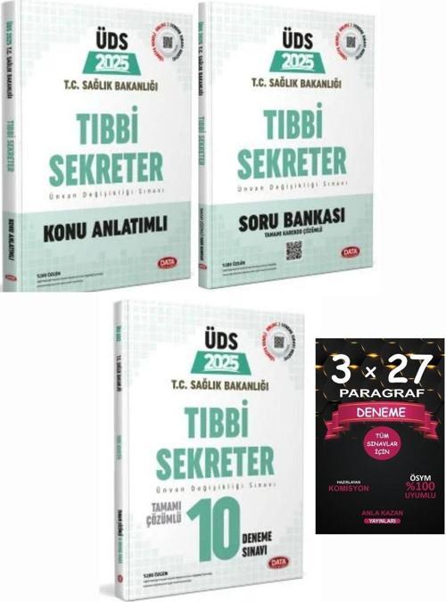 Data 2025 GYS T.C. Sağlık Bakanlığı ÜDS Tıbbi Sekreter Soru + Konu + 10 Deneme 4 lü Set