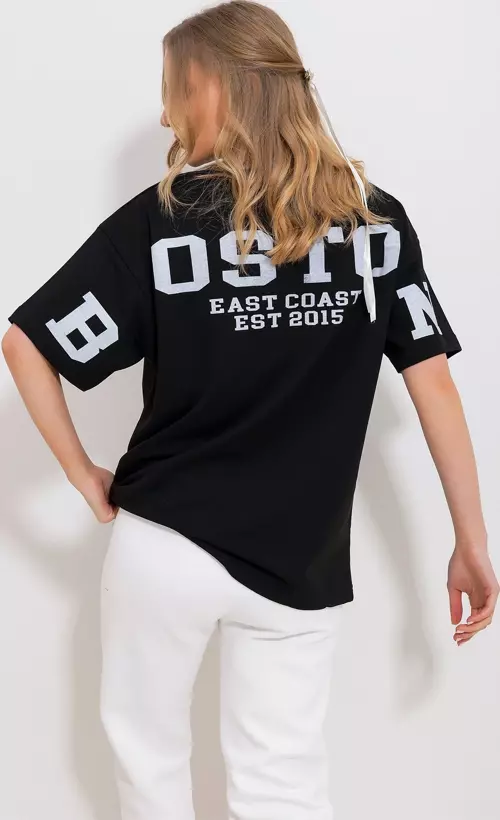 Sırt Baskılı Oversize T-Shirt