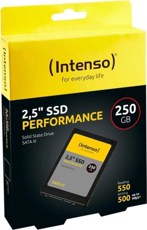 İntenso 250Gb Performance 250Gb 2.5" Sata3 550Mb-500Mb-S Ssd Harddisk