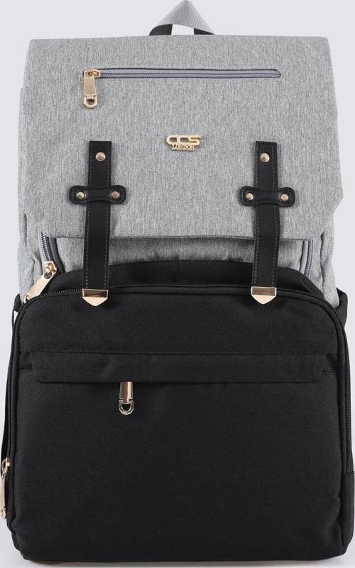 Bej-Siyah Anne Bebek Çantası 51768