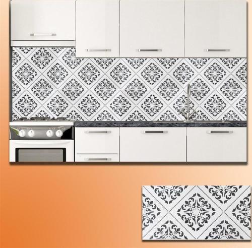Mutfak Tezgah Arası Seramik Dekor Piero VİLLA SİYAH 30x60 cm