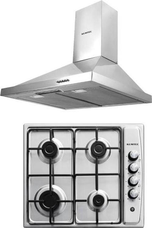 Inox Ankastre 2 li Set  (Ocak-Davlumbaz)