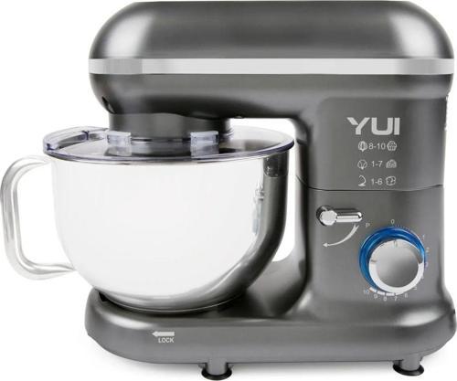 M108 Easy Chef Hamur Yoğurma Makinesi Stand Mikseri Antrasit Gri